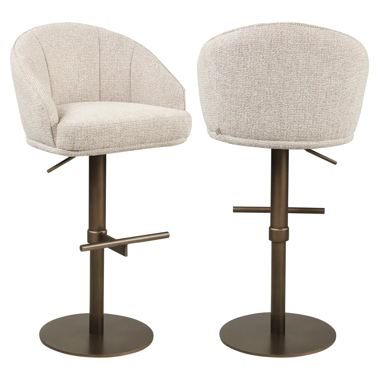 - Barstoel Beverly natural fancy swivel