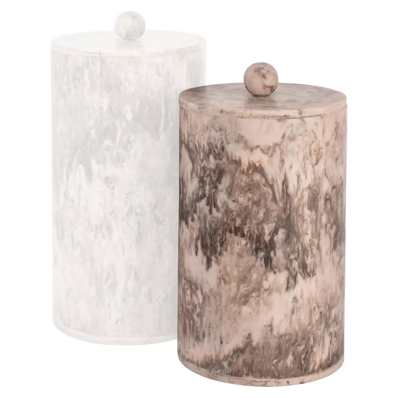 - Opbergdoos Rosaline chocolat brown storage jar small