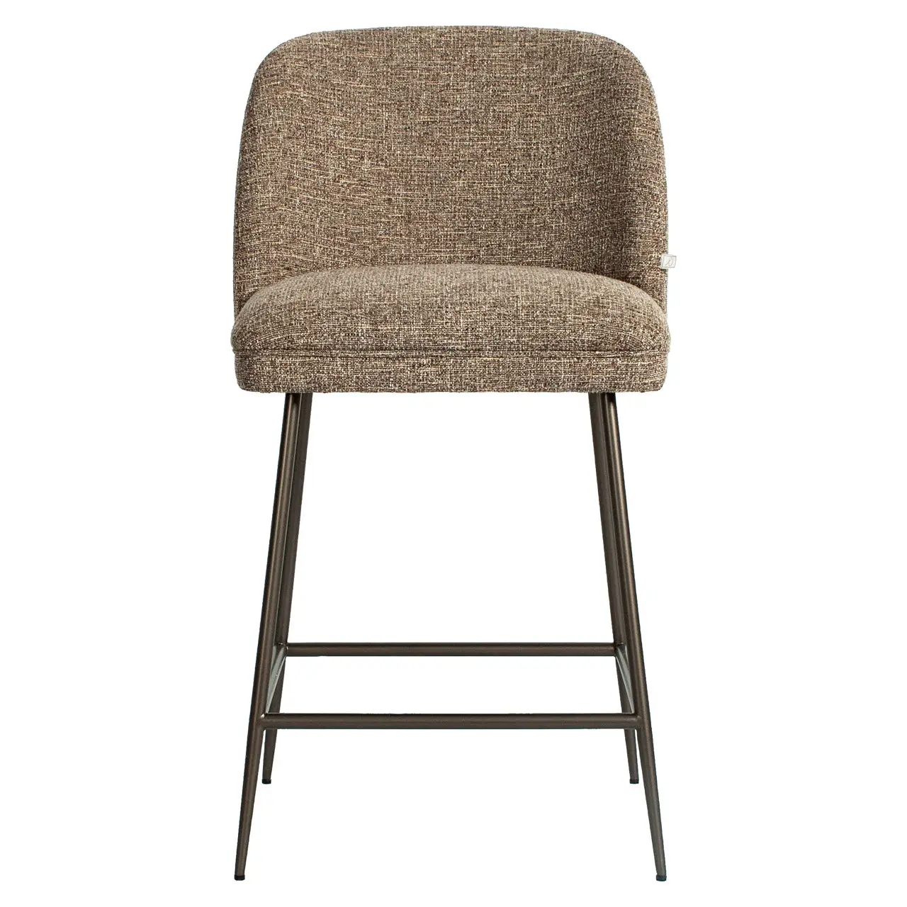- Counterstoel Pullitzer brown tweed