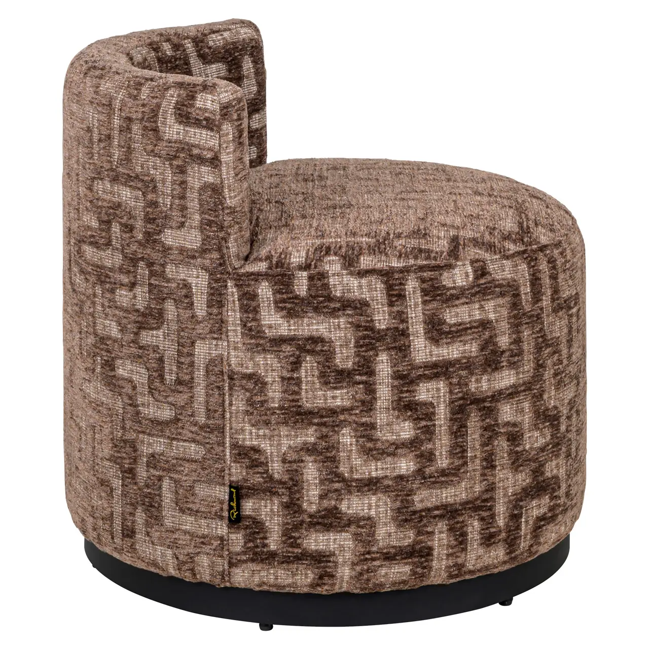 - Lounge stoel Franny brown labyrinth