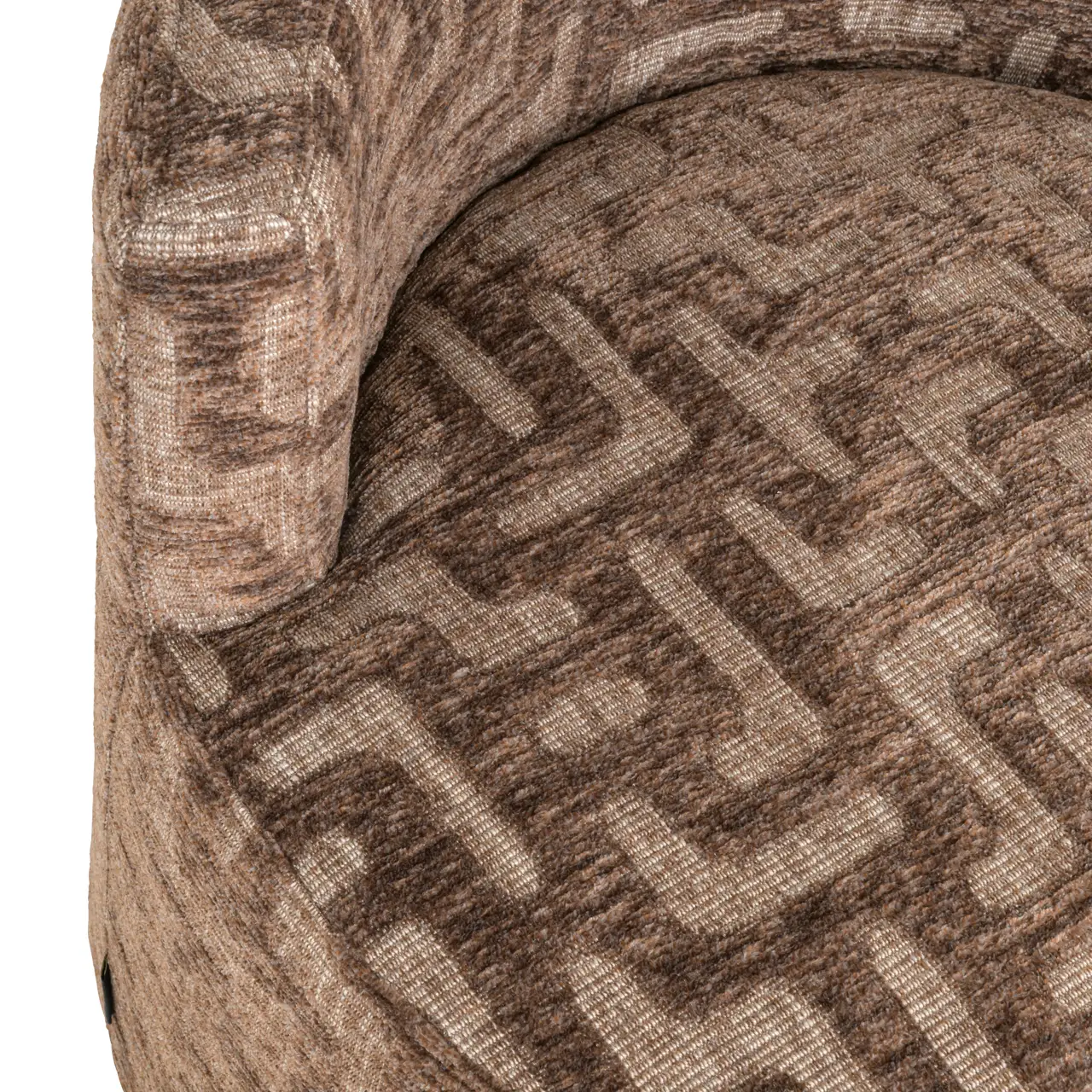 - Lounge stoel Franny brown labyrinth