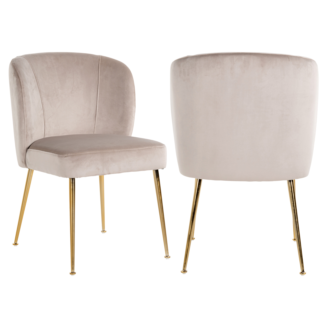 - Eetkamerstoel Cannon khaki velvet