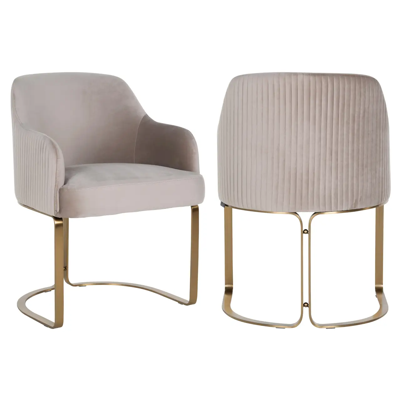 - Eetkamerstoel Hadley khaki velvet fire retardant