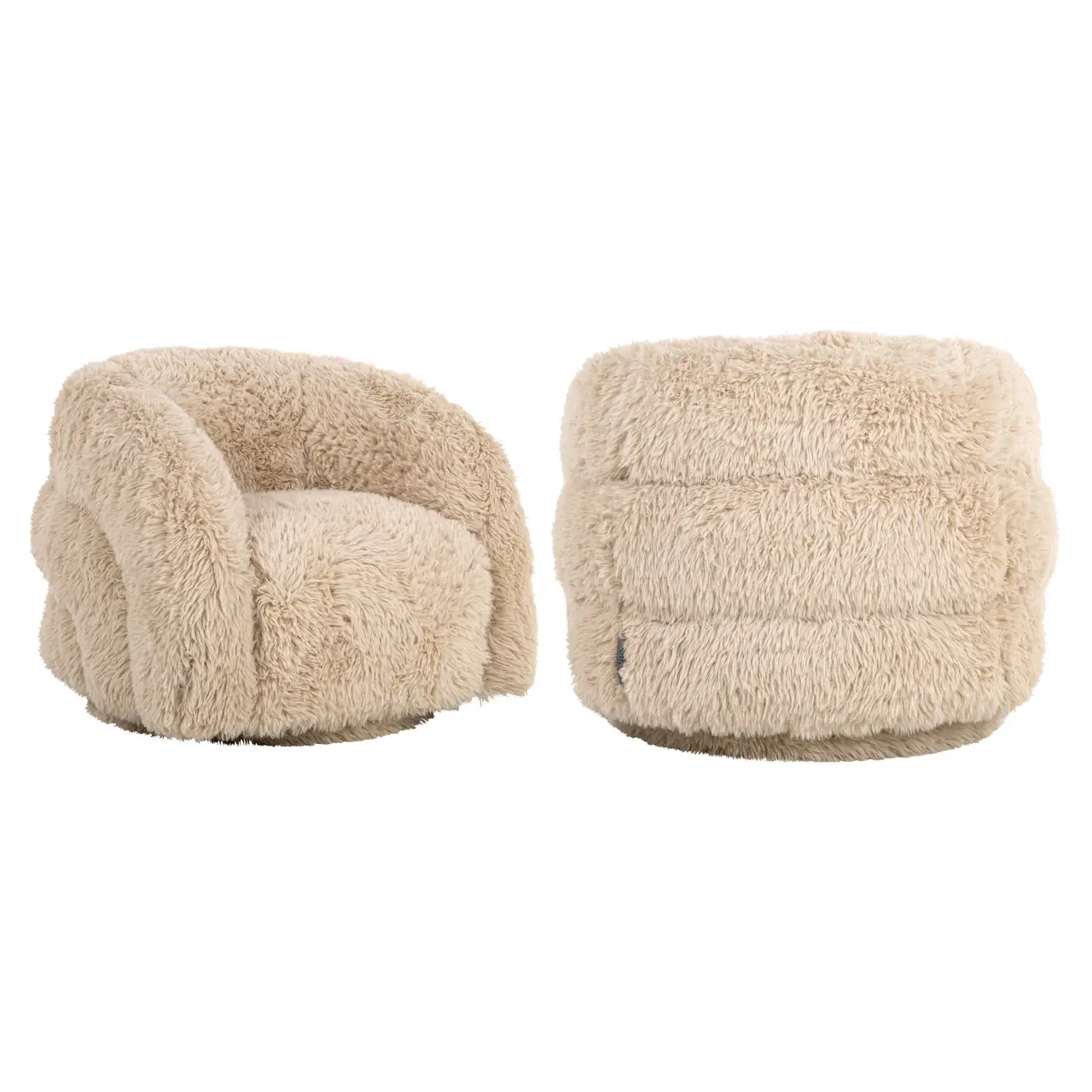 - Lounge stoel Lenny yakety sand swivel kids