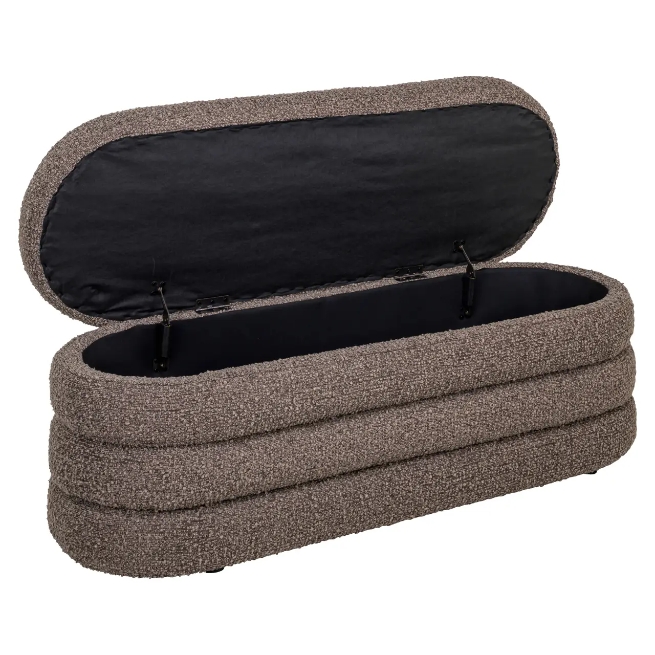 - Poef & Voetenbank Camille brown chunky