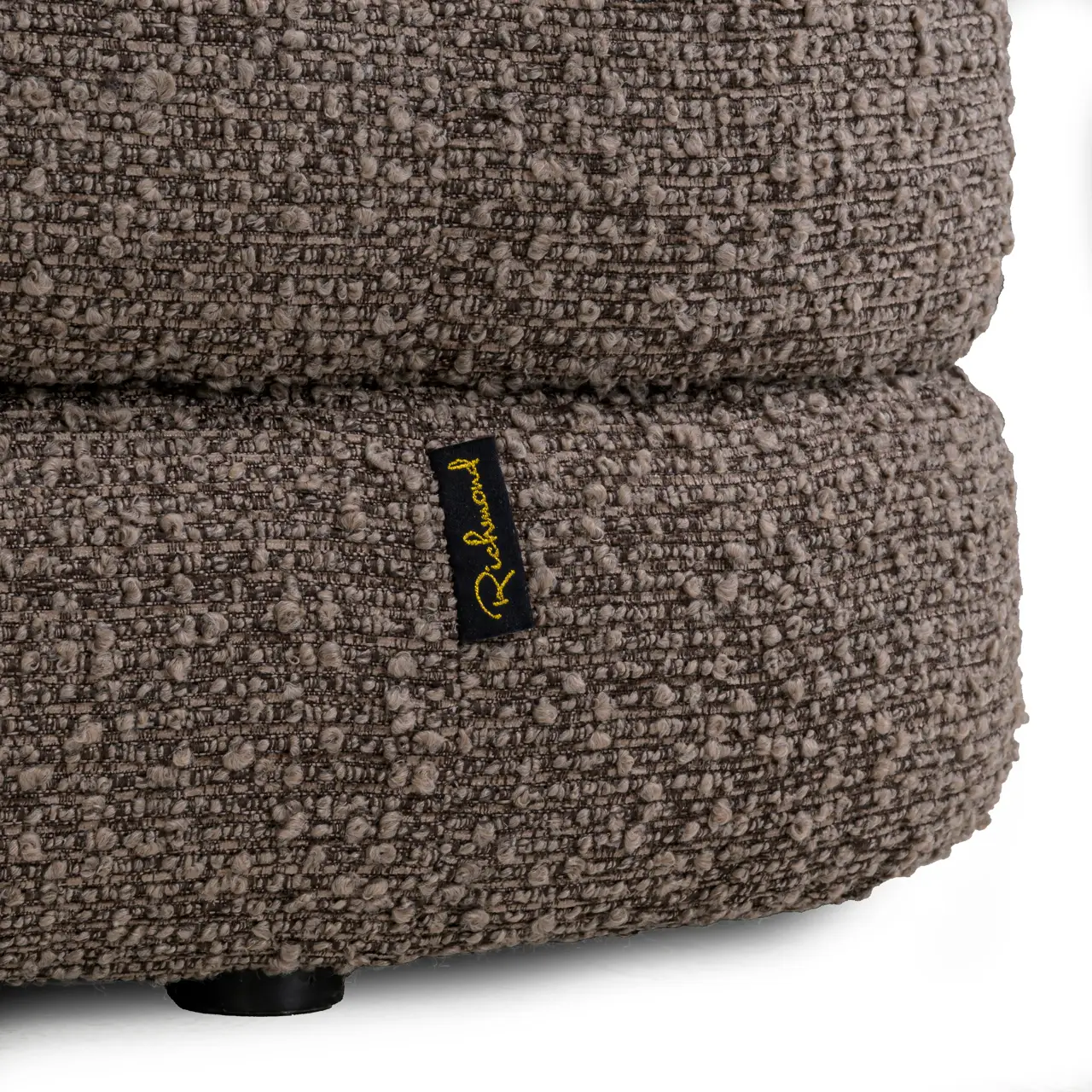 - Poef & Voetenbank Camille brown chunky