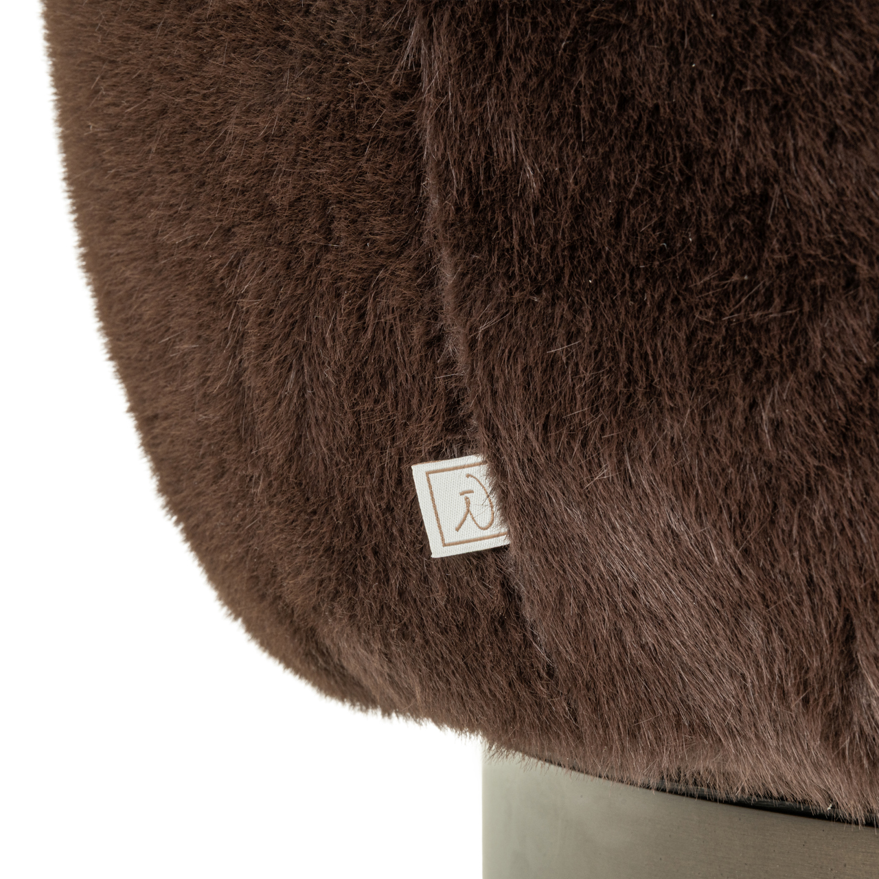 - Lounge stoel Colmar chocolat fluffy swivel