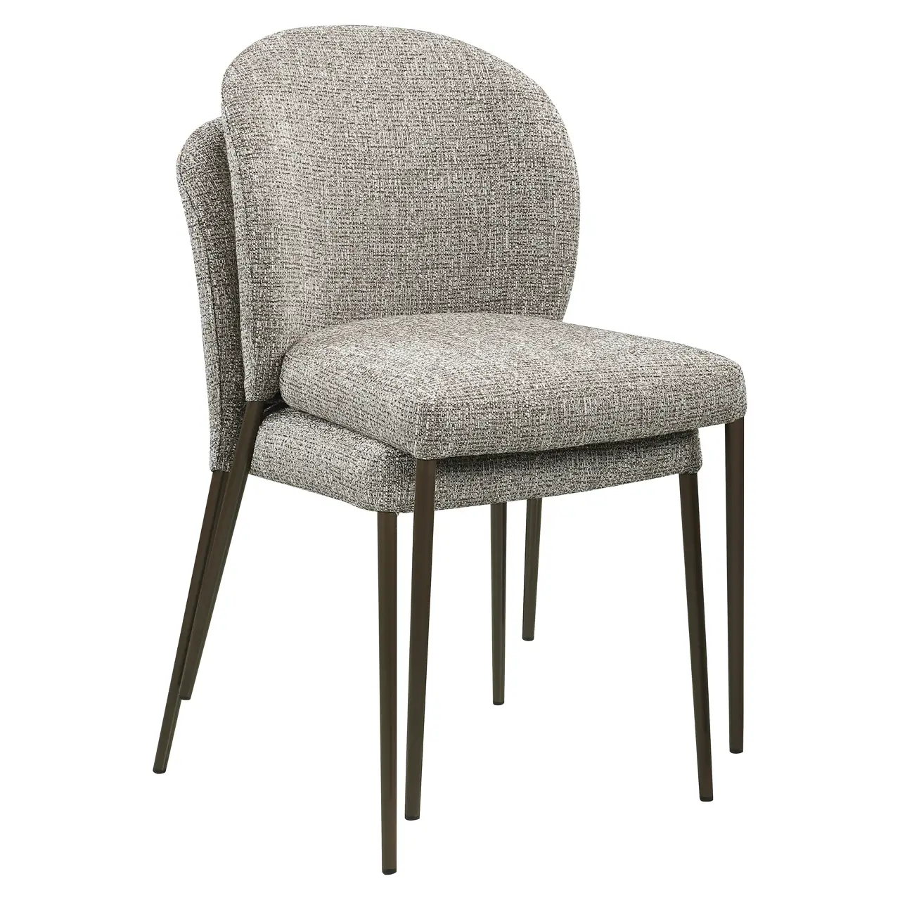 - Eetkamerstoel Stacker earth tweed fire retardant (Set of 2)