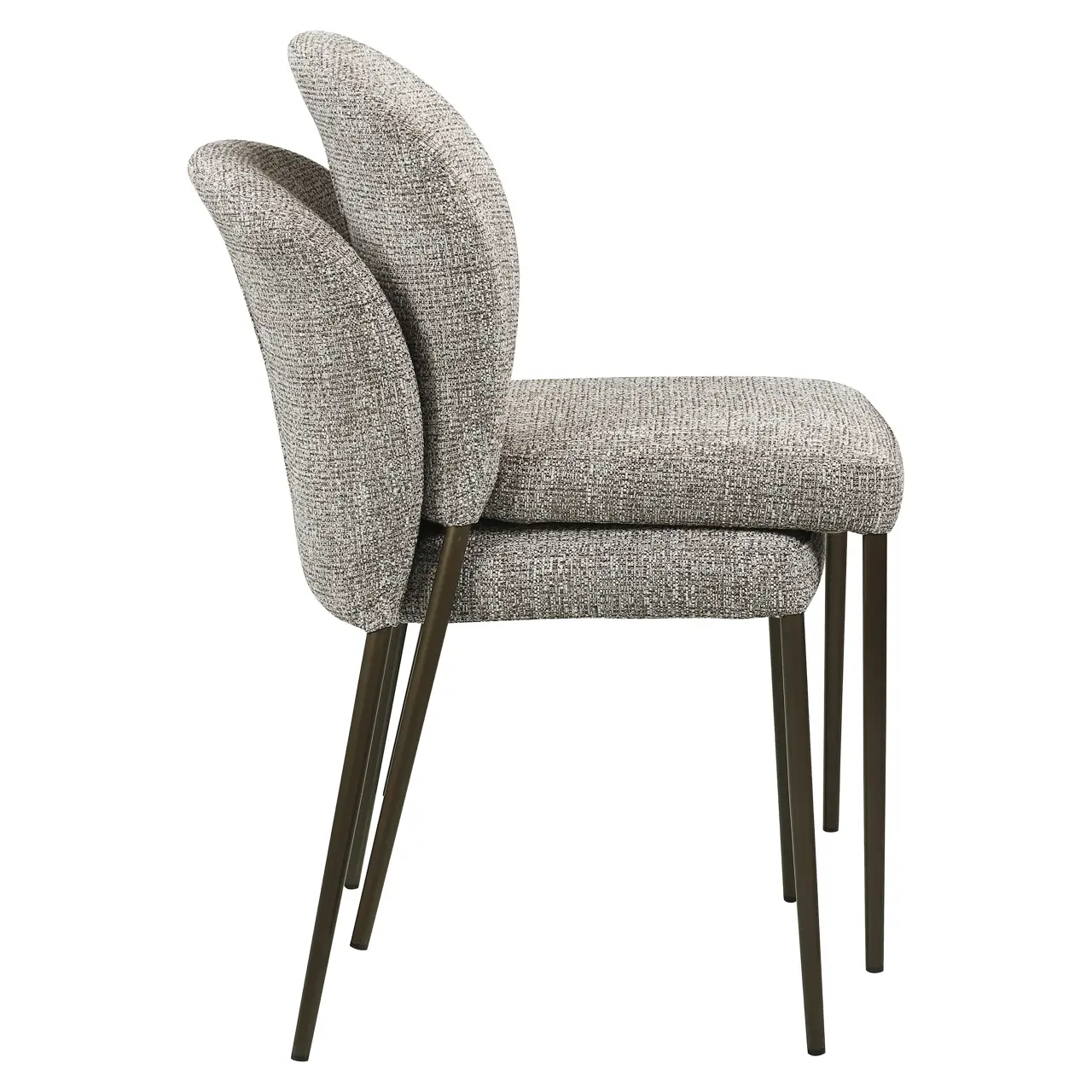 - Eetkamerstoel Stacker earth tweed fire retardant (Set of 2)