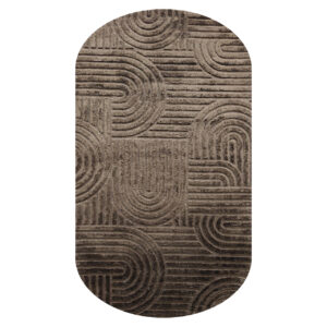 - Vloerkleed Liff dark brown 200x350