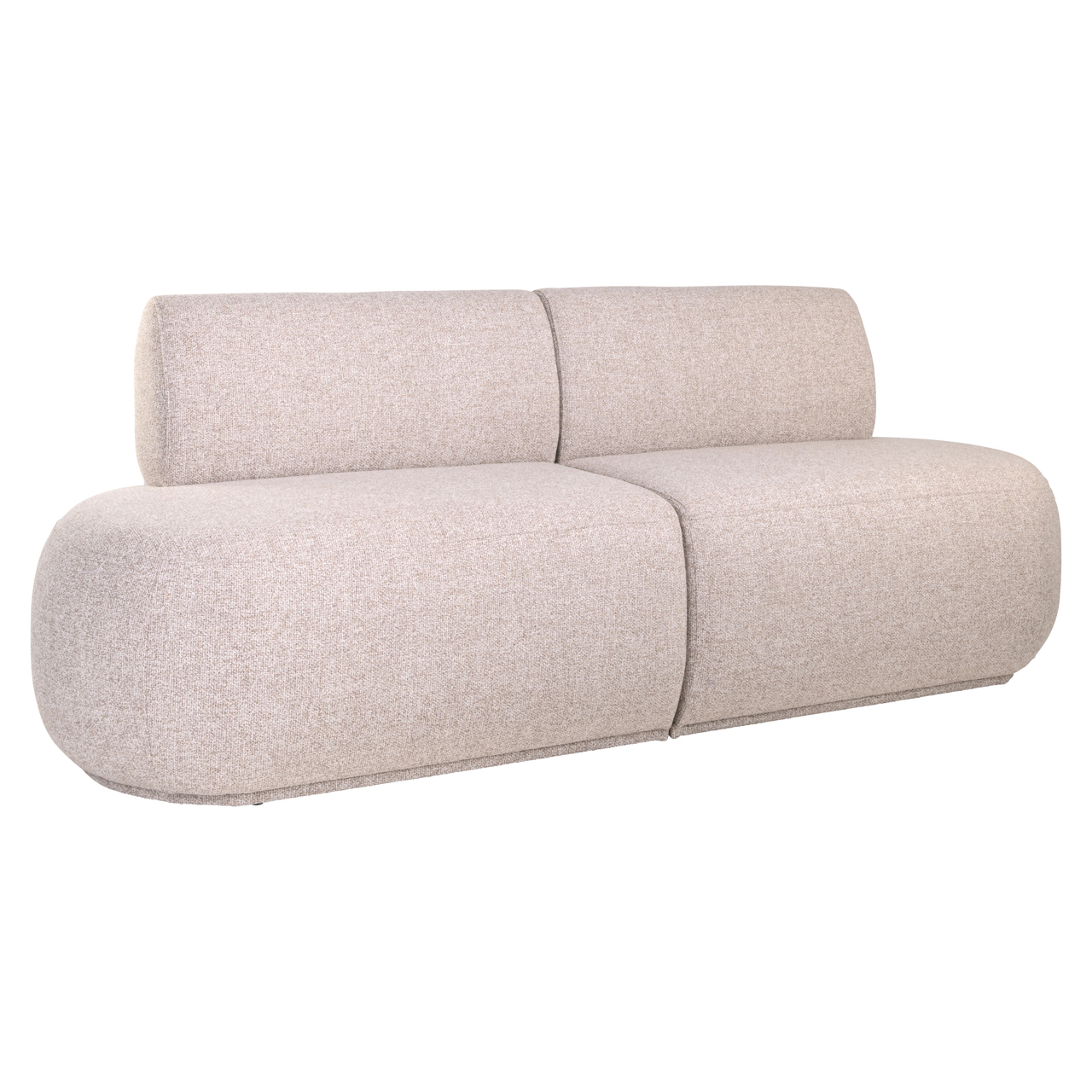 - Eetkamer bank Sorrobon cayenne brown straight (Set of 2)