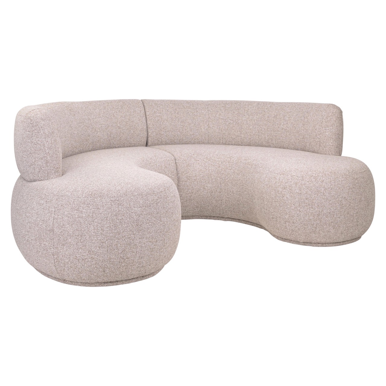 - Eetkamer bank Sorrobon cayenne brown round (Set of 2)