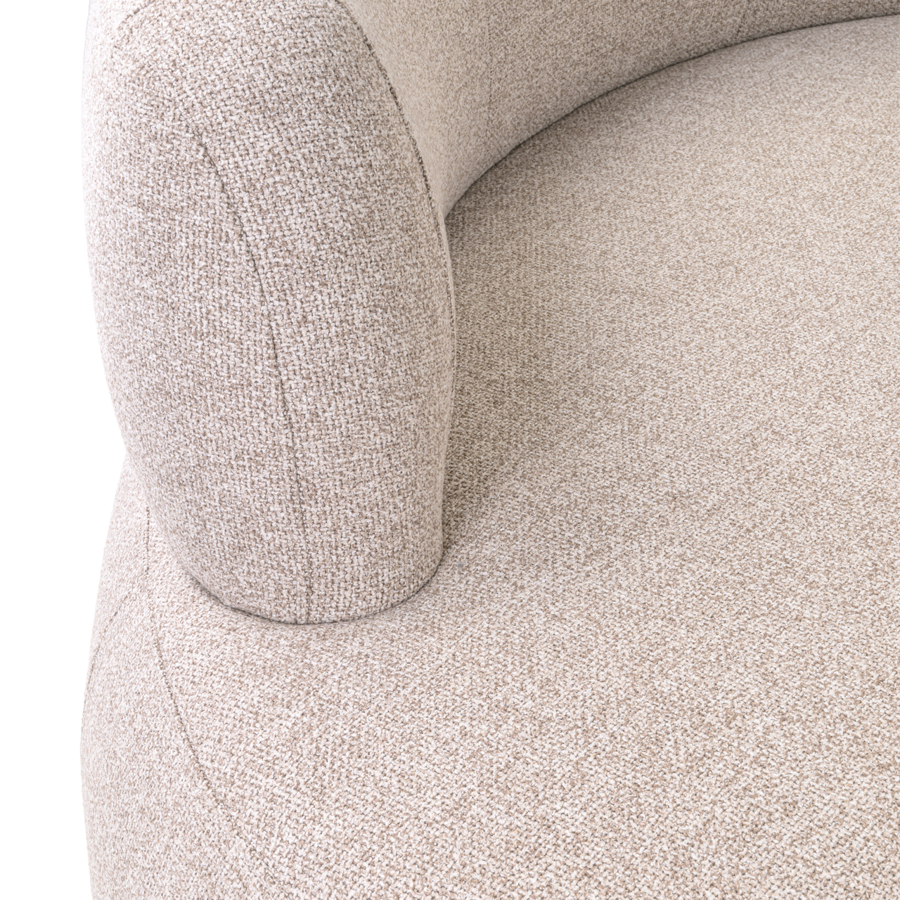 - Eetkamer bank Sorrobon cayenne brown round (Set of 2)