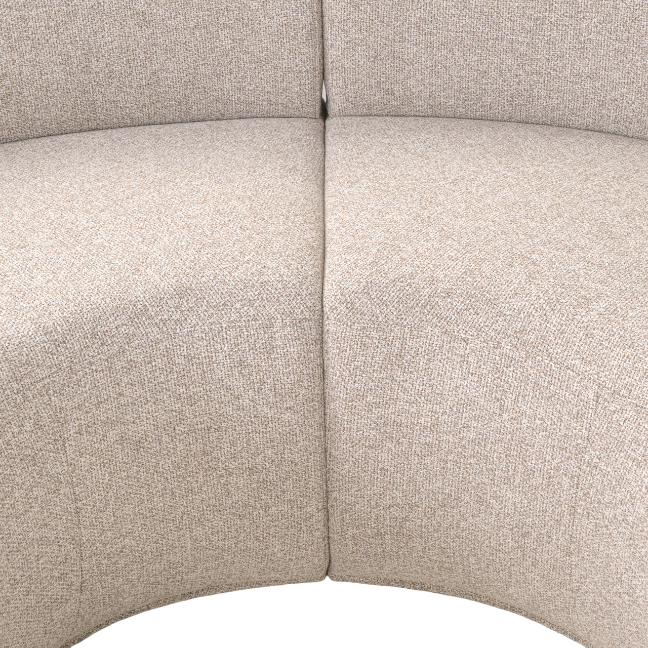 - Eetkamer bank Sorrobon cayenne brown round (Set of 2)