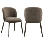 - Eetkamerstoel Gandy brown chunky