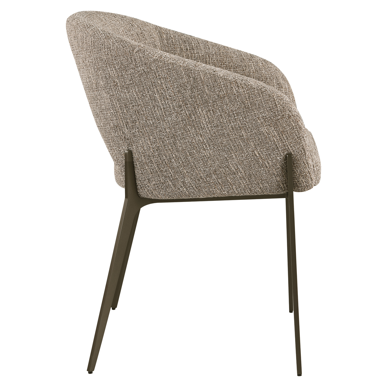 - Eetkamerstoel Kenzi brown tweed