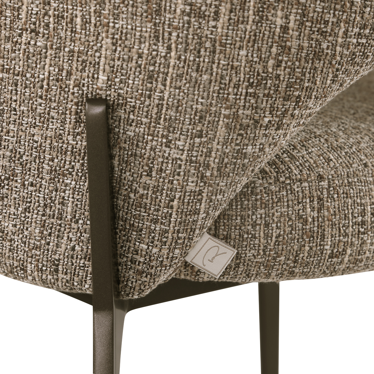 - Eetkamerstoel Kenzi brown tweed