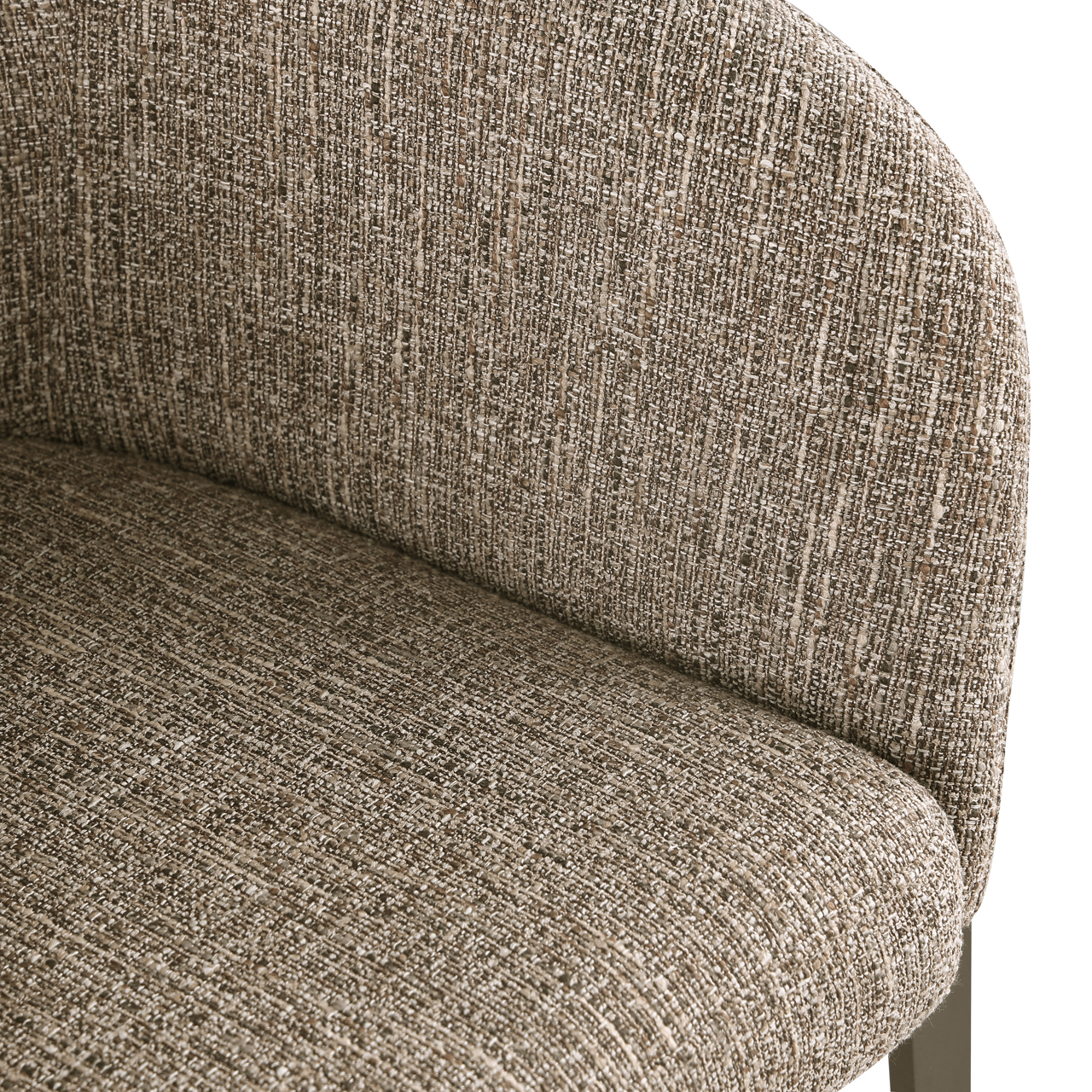 - Eetkamerstoel Kenzi brown tweed