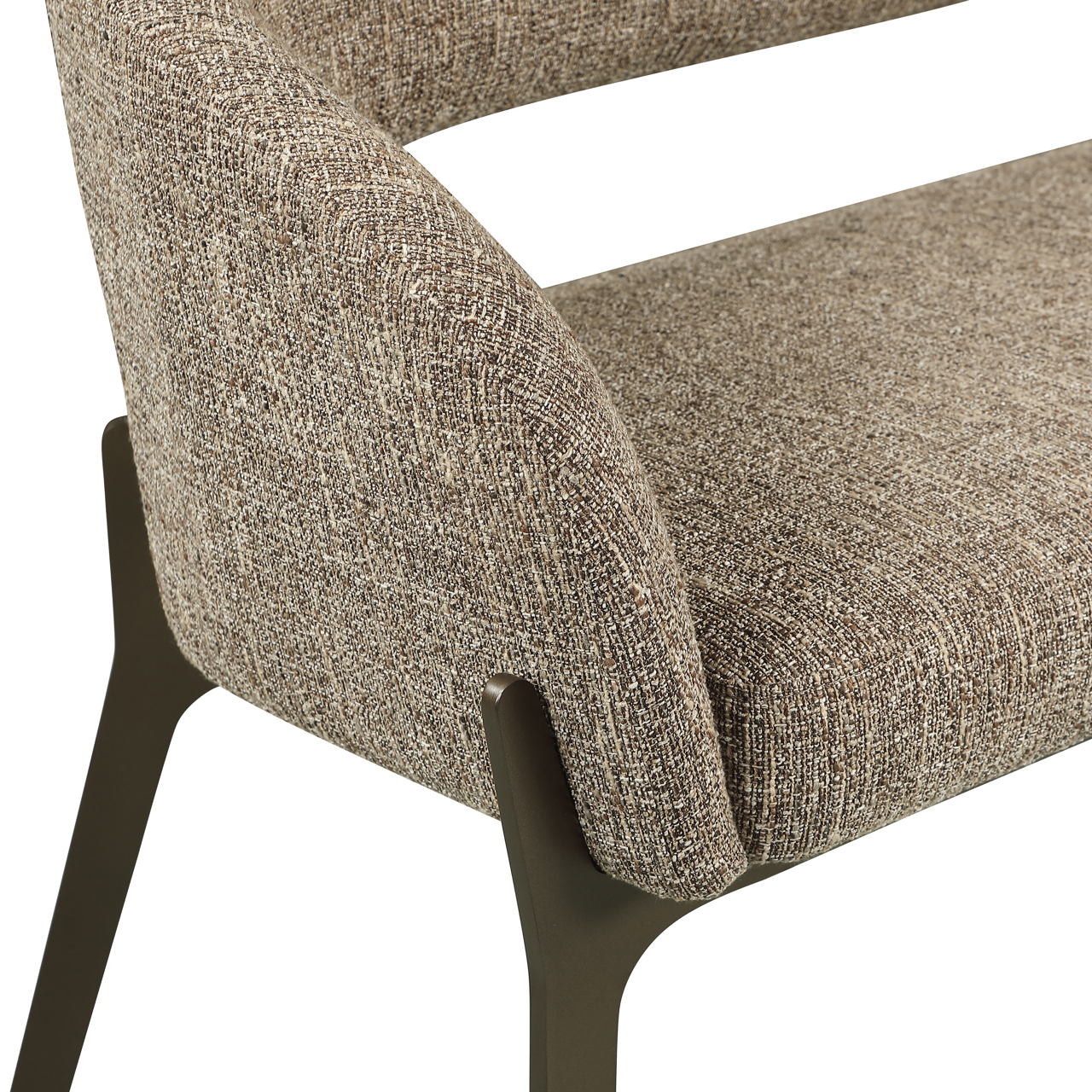 - Eetkamer bank Kenzi brown tweed
