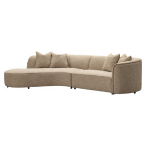 - Bank Romero sand tweed ottoman left fire retardant