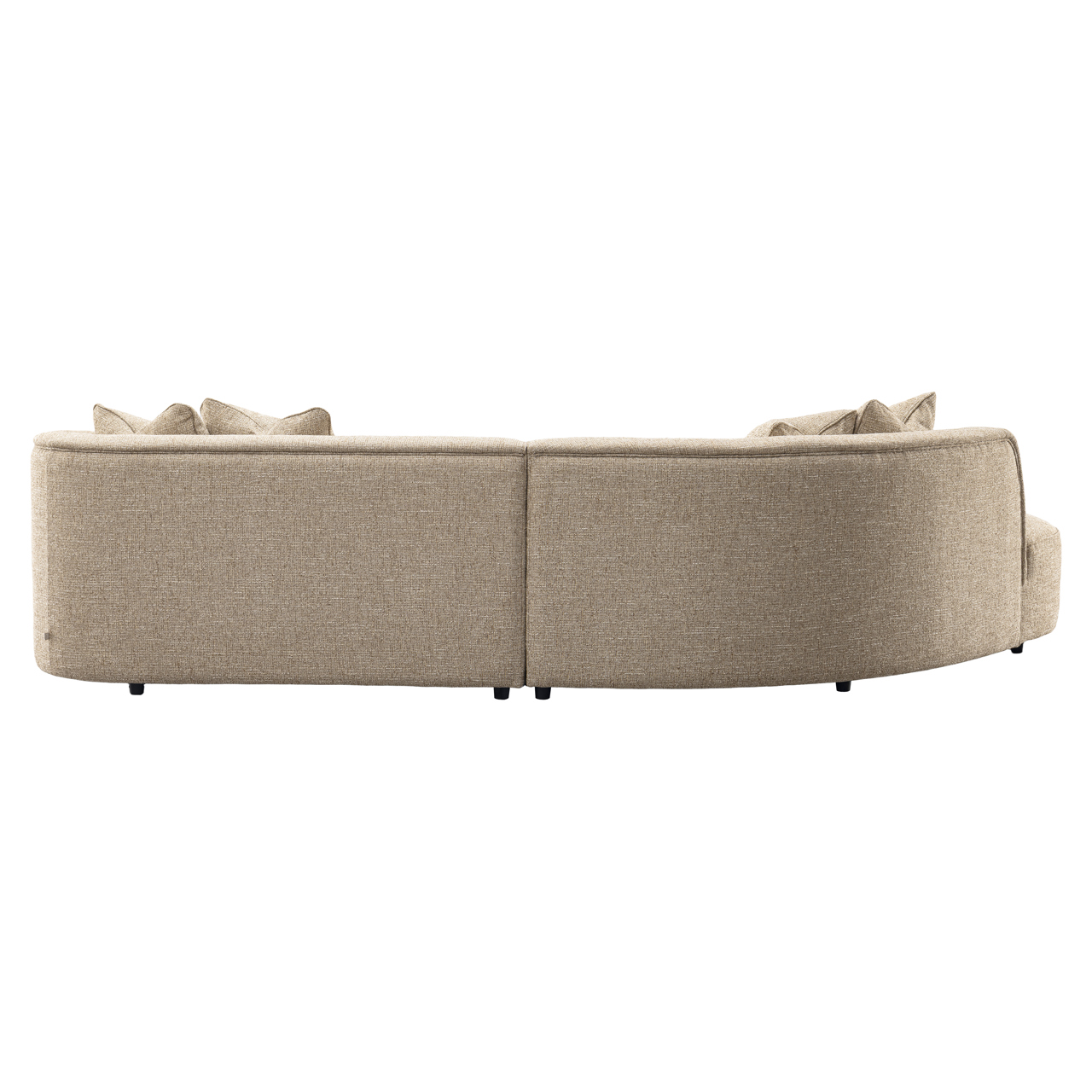 - Bank Romero sand tweed ottoman left fire retardant
