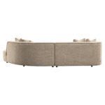 - Bank Romero sand tweed ottoman right fire retardant