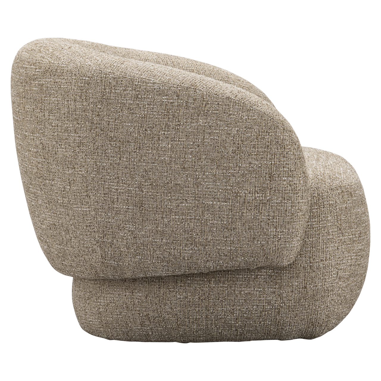 - Lounge stoel Milano sand tweed fire retardant