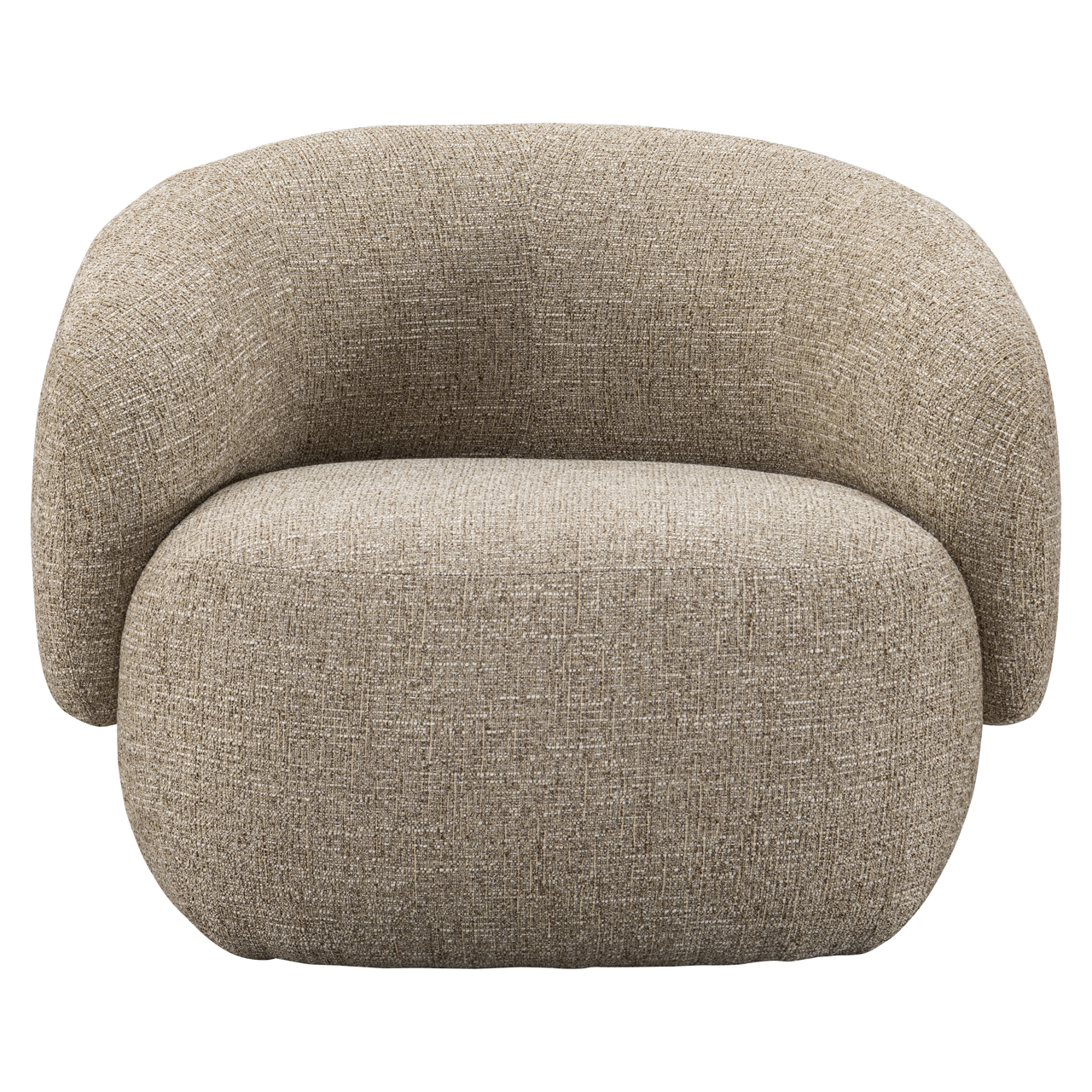 - Lounge stoel Milano sand tweed fire retardant