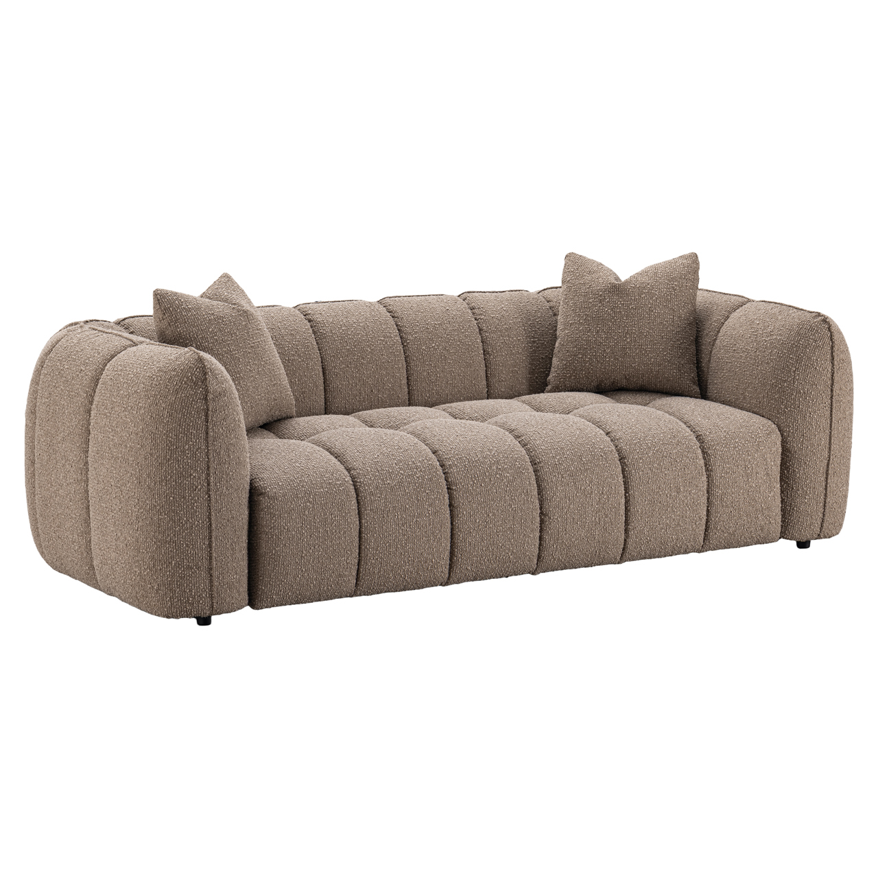 - Bank Hogan mocca chunky 3-seater fire retardant