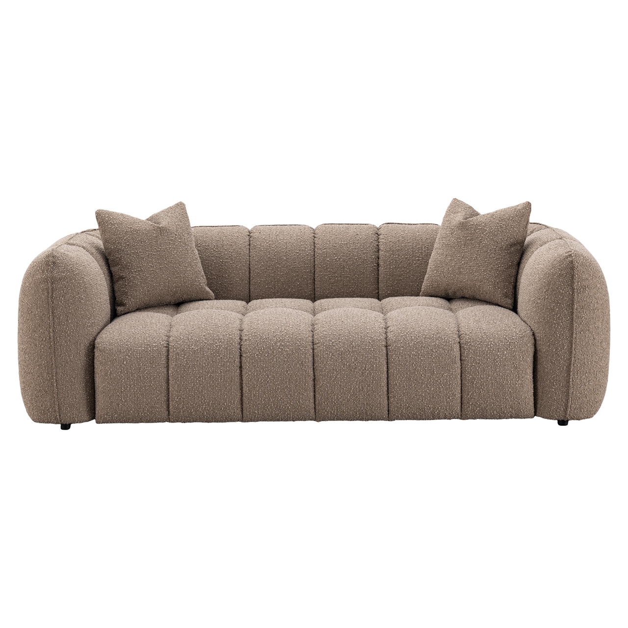 - Bank Hogan mocca chunky 3-seater fire retardant