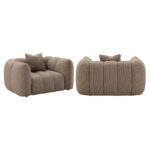 - Lounge stoel Hogan mocca chunky fire retardant
