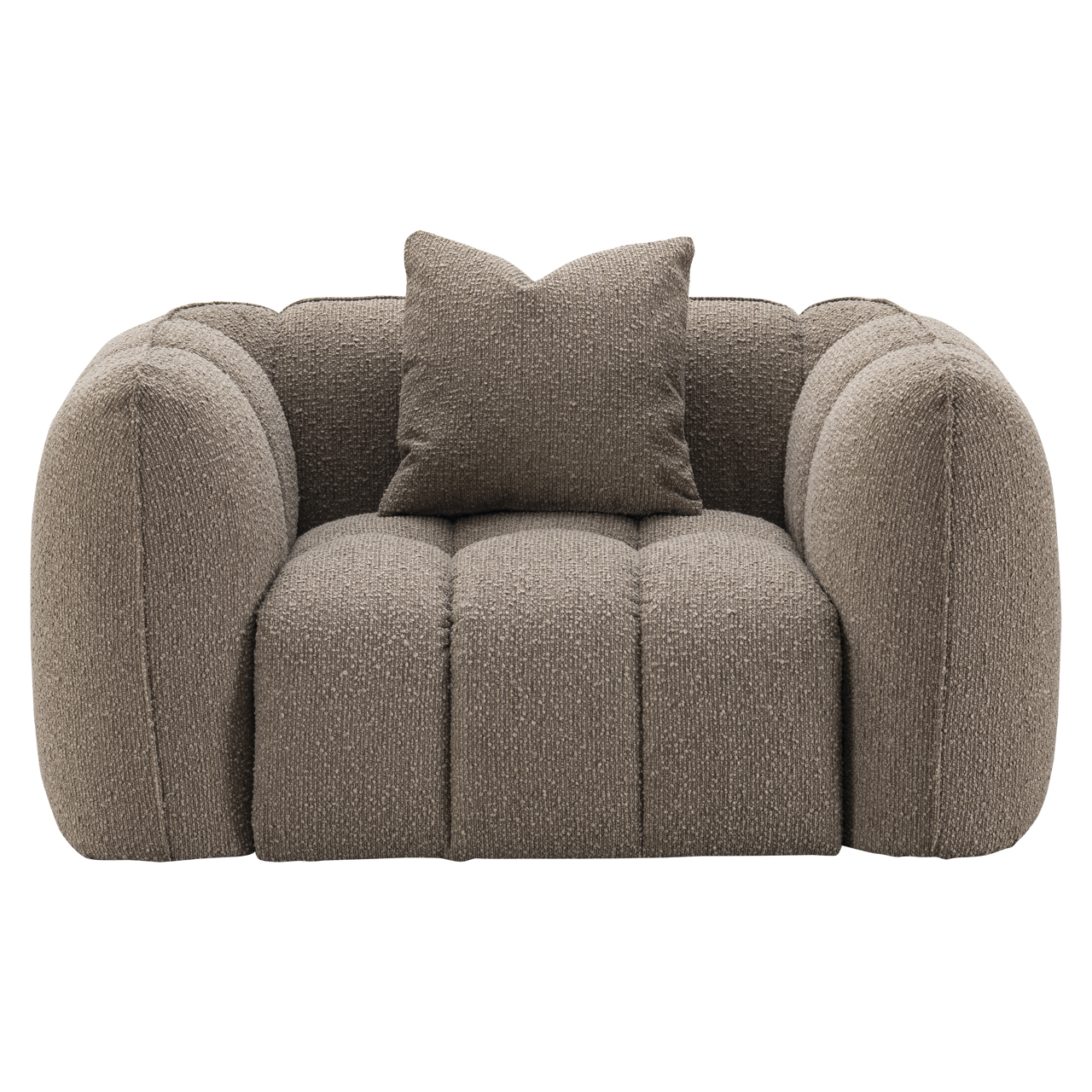 - Lounge stoel Hogan mocca chunky fire retardant