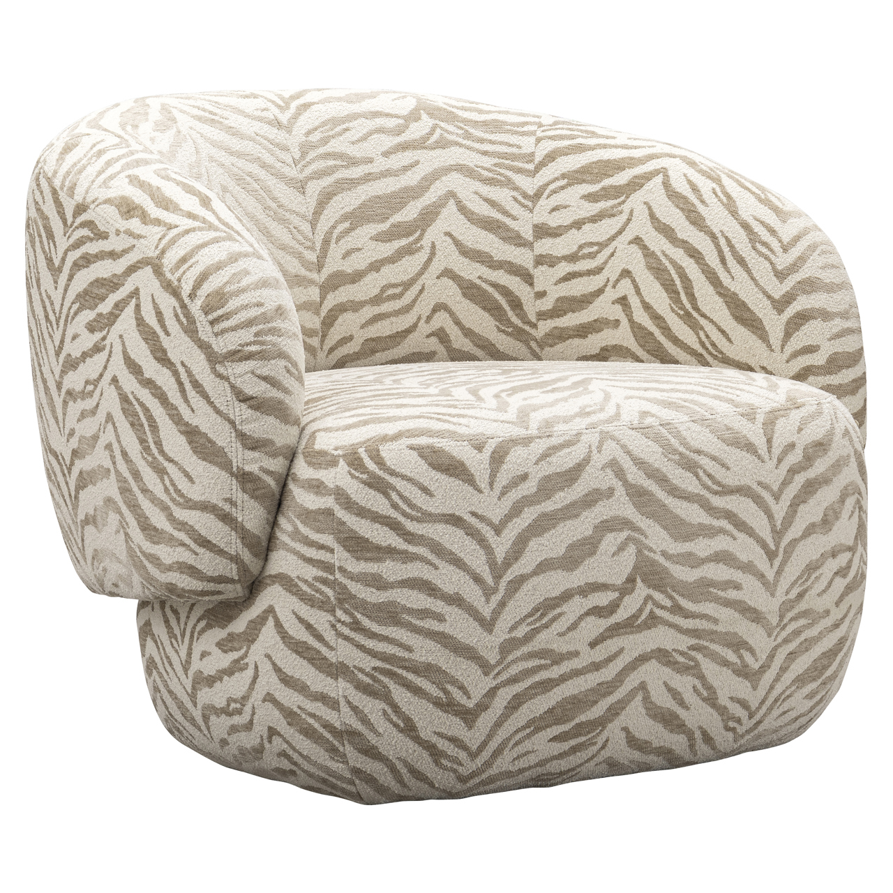 - Lounge stoel Milano beige tiger