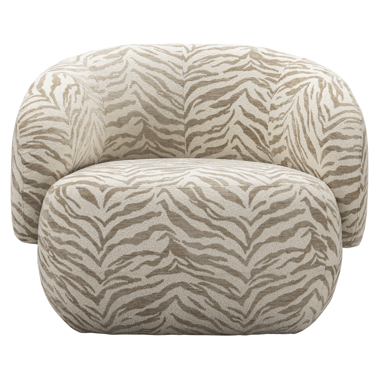 - Lounge stoel Milano beige tiger