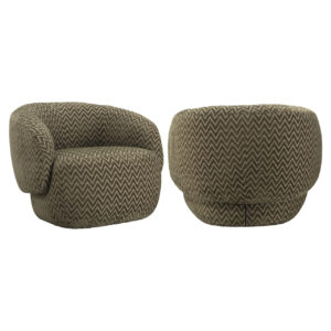 - Lounge stoel Milano moss chevron