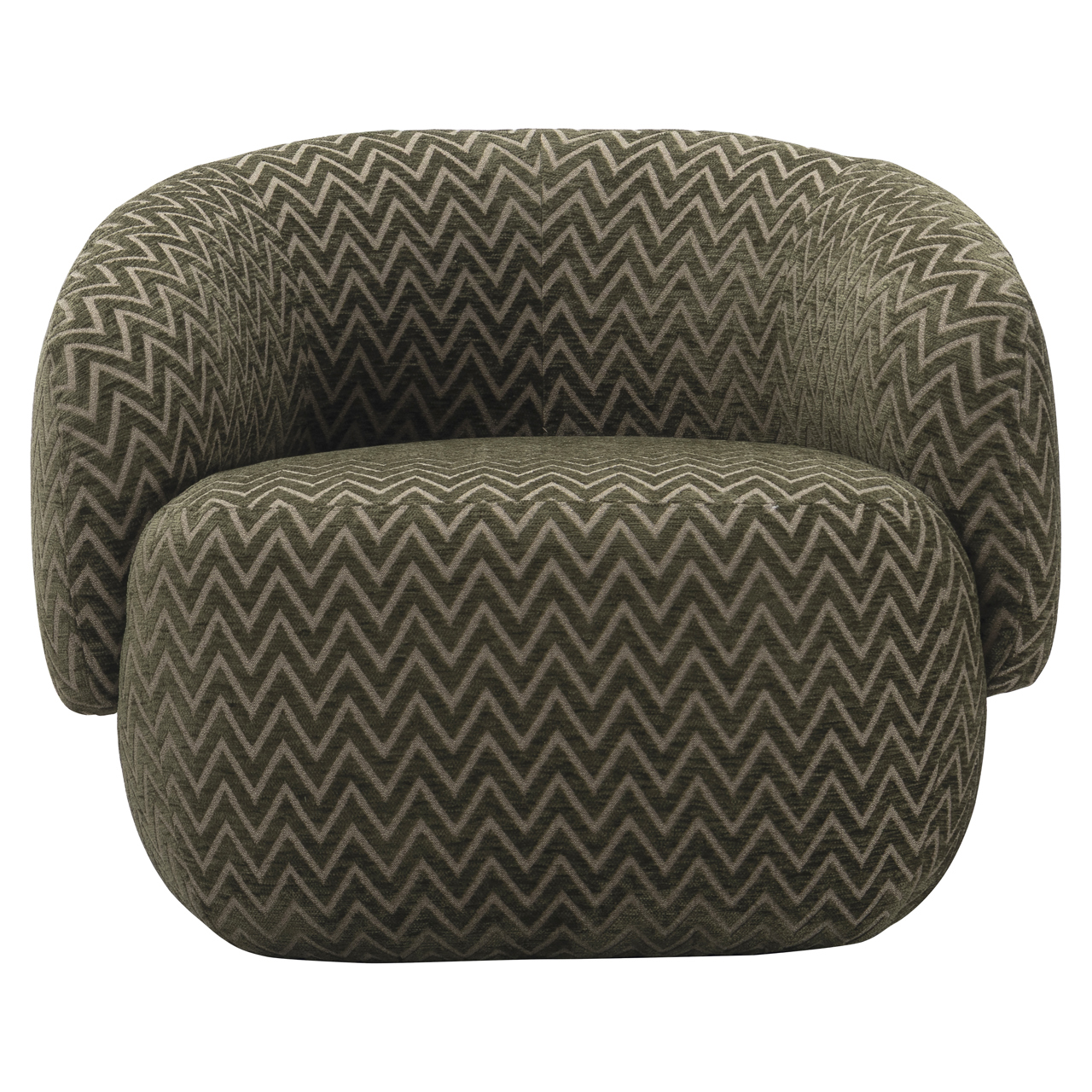 - Lounge stoel Milano moss chevron