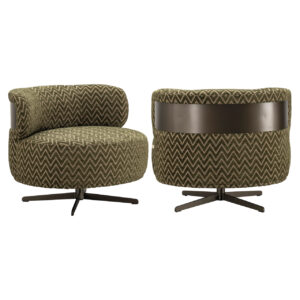 - Lounge stoel Lauren moss chevron