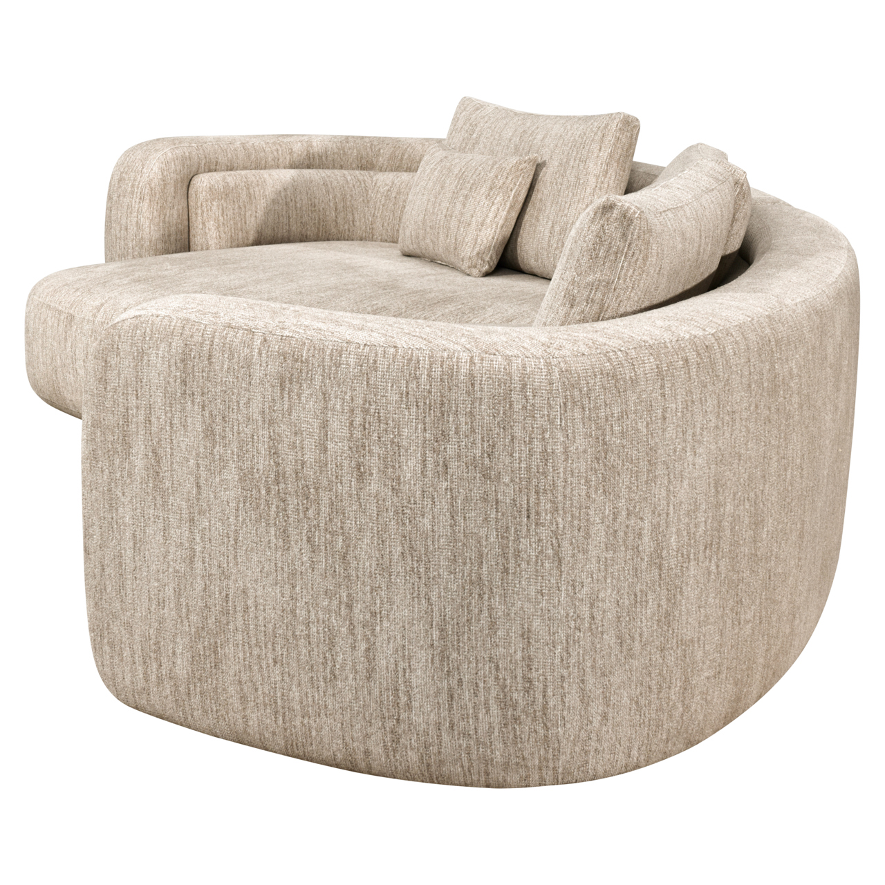 - Bank Angusto natural softweave lounge left
