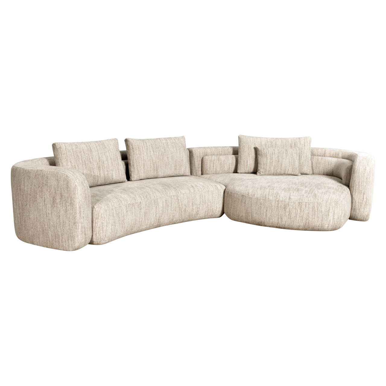 - Bank Angusto natural softweave lounge right