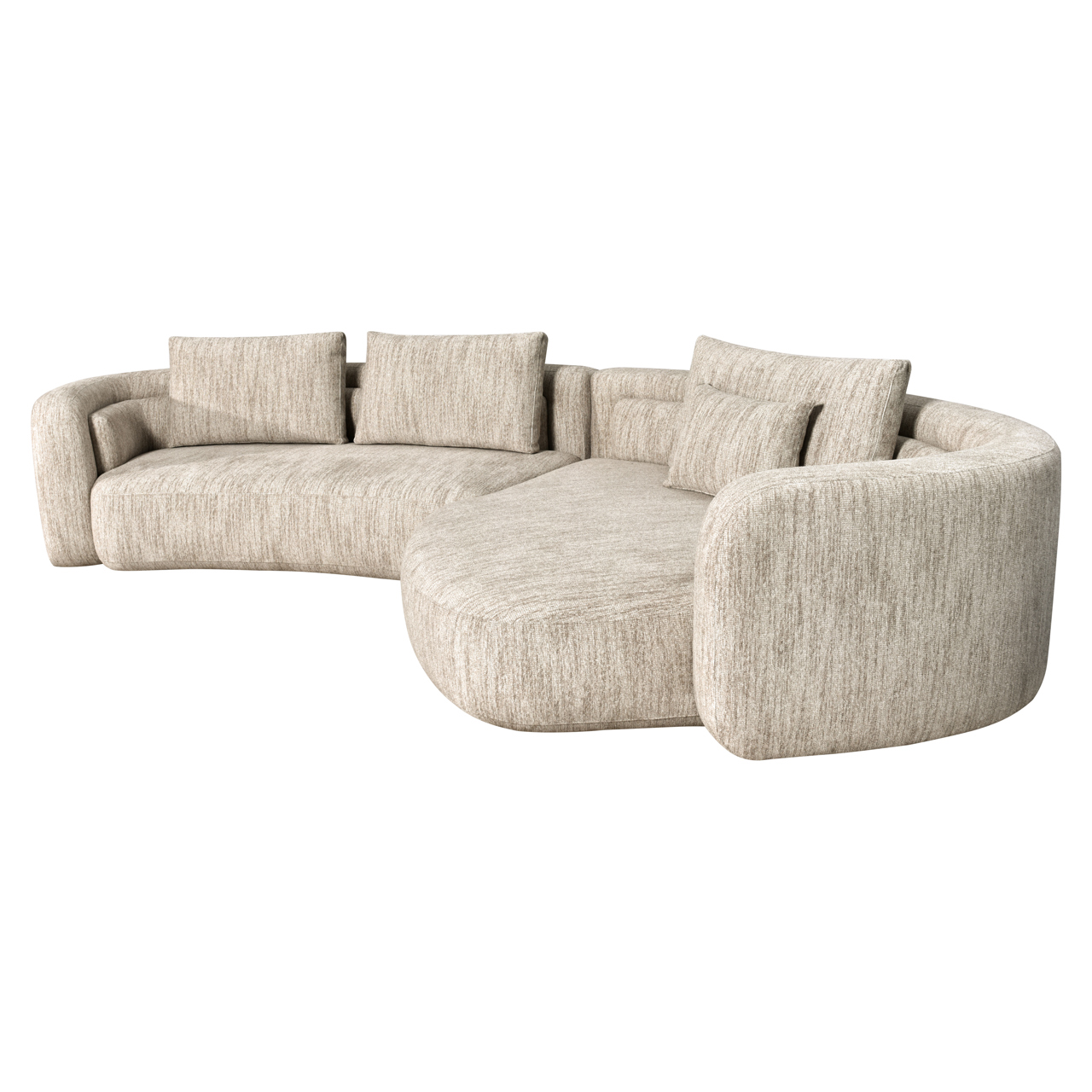 - Bank Angusto natural softweave lounge right