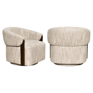 - Lounge stoel Marina natural softweave swivel fire retardant