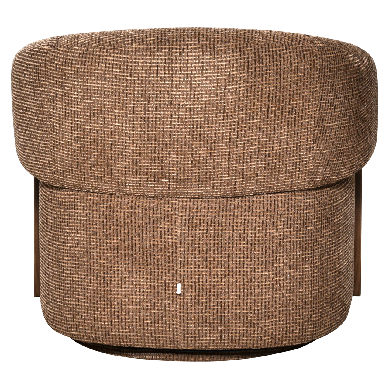 - Lounge stoel Marina brown blockweave swivel fire retardant
