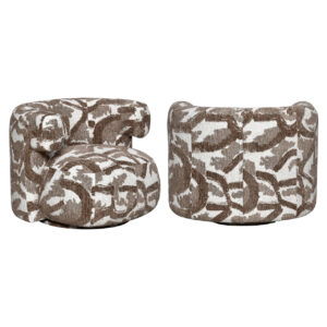 - Lounge stoel Talley brown nature swivel