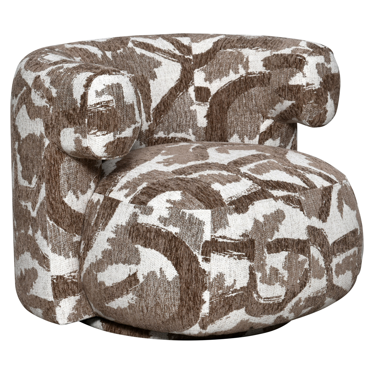 - Lounge stoel Talley brown nature swivel