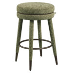 - Counterstoel Tenashar green blockweave swivel