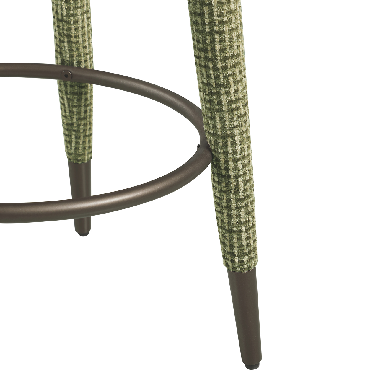- Counterstoel Tenashar green blockweave swivel