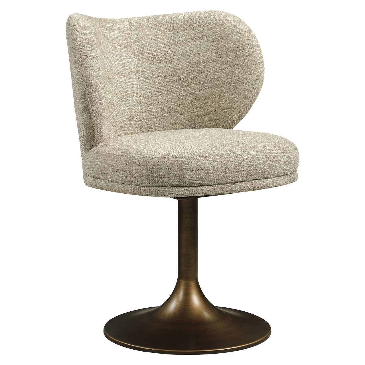 - Eetkamerstoel Amely natural softweave swivel