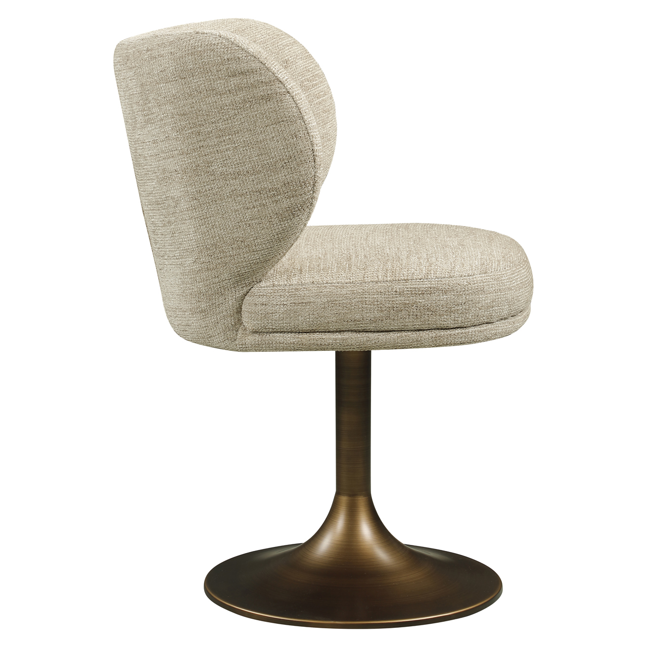 - Eetkamerstoel Amely natural softweave swivel