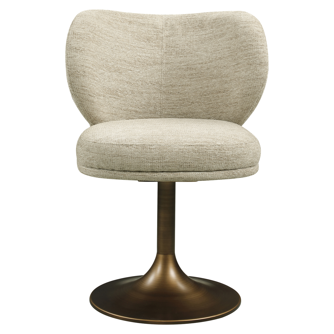 - Eetkamerstoel Amely natural softweave swivel