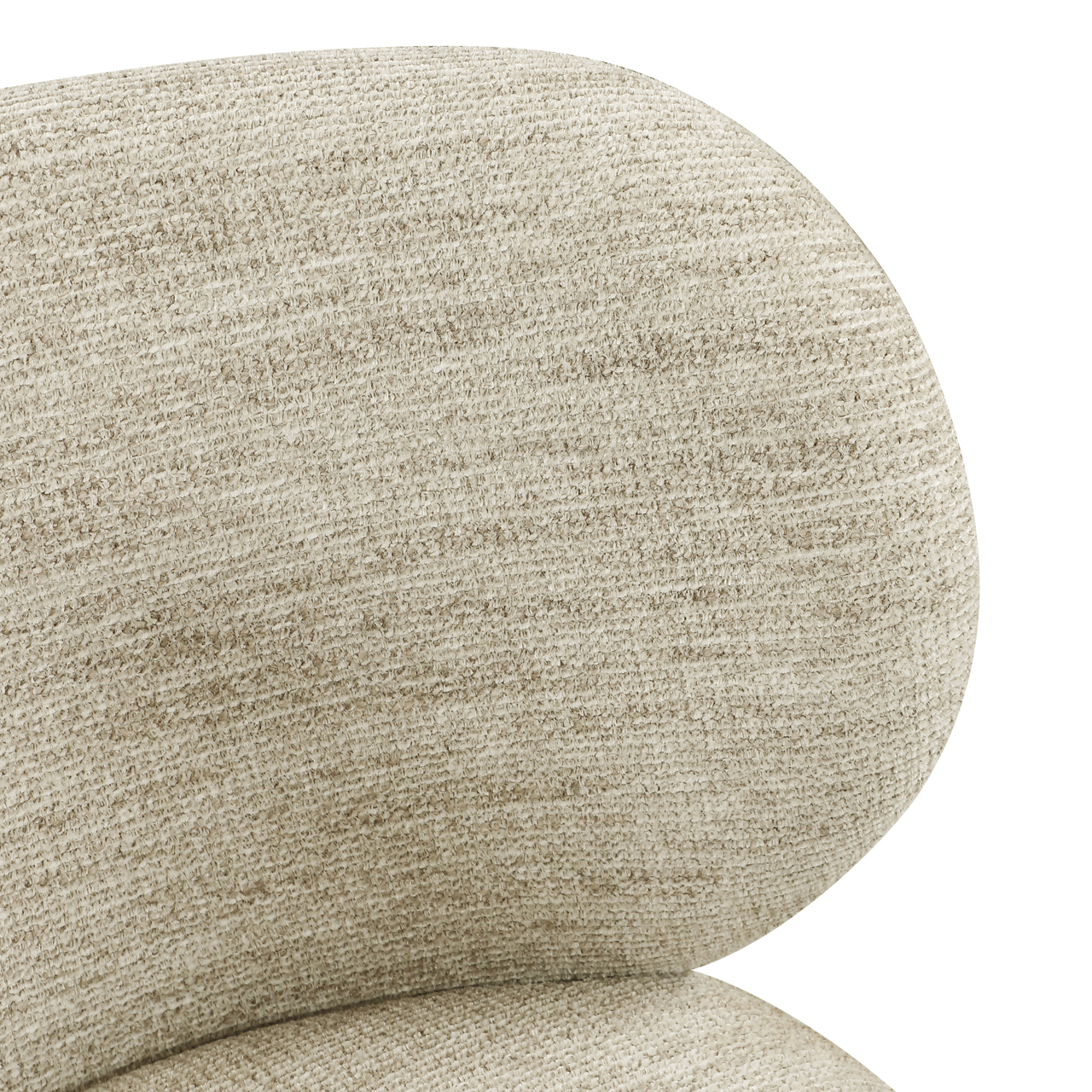 - Eetkamerstoel Amely natural softweave swivel